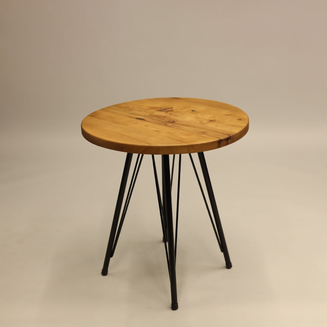 Table ronde en hêtre massif